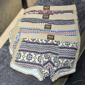 شورت نیمپا سرخپوستی Mix Match بغل چاکدار کد ۰۵۷ | ۱۰۰٪ پنبه | ۴ رنگ