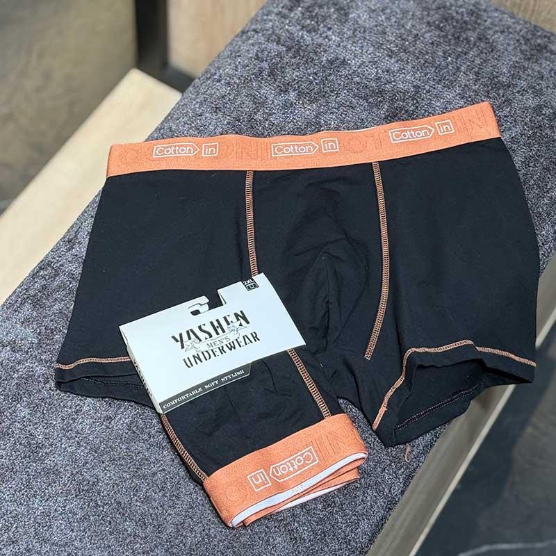 شورت نیم‌پا Cotton In یاشن کد ۲۵۰۲ | دوخت همرنگ کش | XL–XXXL