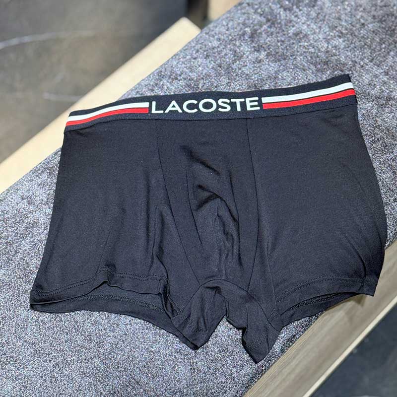 شورت نیم‌پا Lacoste یاشن کد ۰۶۴ | ۱۰۰٪ مودال | کش مشکی