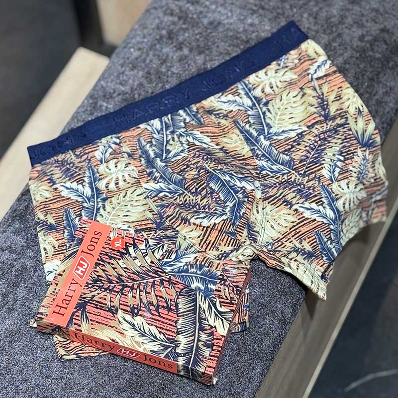 شورت پادار Harry Jones مدل خوشه گندم کد ۰۶۶ | ۱۰۰٪ پنبه