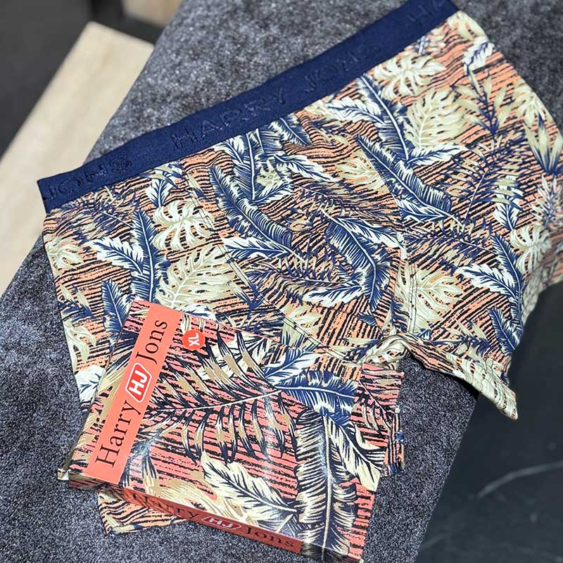 شورت پادار Harry Jones مدل خوشه گندم کد ۰۶۶ | ۱۰۰٪ پنبه