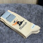 جوراب ساقدار پنبه ROPAPA مدل Bonjour کرم کد ۵۱۷ | سایز ۴۰–۴۶