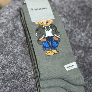 جوراب ساقدار پنبه ROPAPA مدل Tedy سدری کد ۵۱۶ | سایز ۴۰–۴۶