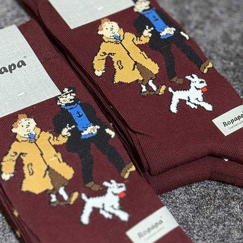 280 جوراب ساقدار پنبه ROPAPA مدل Tan Tan کد ۵۱۳ | سایز ۴۰–۴۶