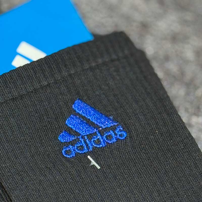 جوراب ساقدار مردانه Adidas گلدوزی آبی | پنبه/اسپاندکس | کد 5017