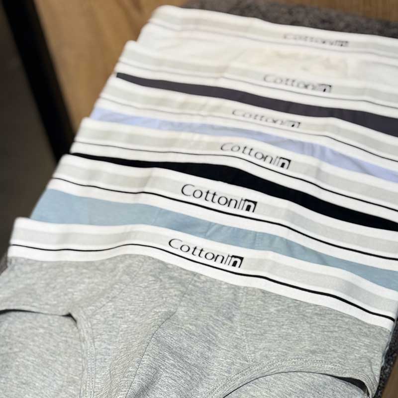 شورت اسلیپ Cotton In یاشن | کمر سفید | ۶ رنگ | کد 8782B