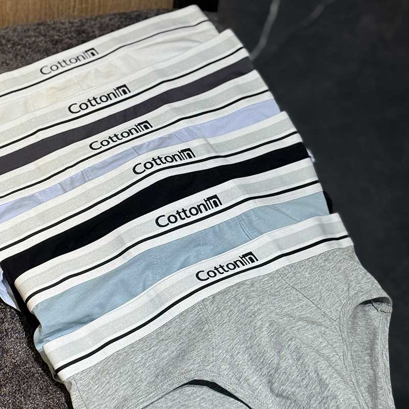 شورت اسلیپ Cotton In یاشن | کمر سفید | ۶ رنگ | کد 8782B