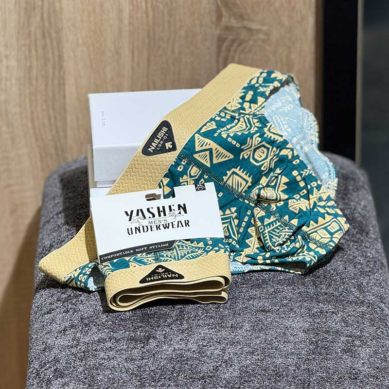 شورت اسلیپ سرخپوستی Mix Match | ۱۰۰٪ کتان | ۳ رنگ پاییزی | کد 077