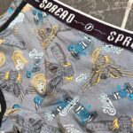 شورت نیم‌پا نوار‌دار مدل عقاب | پنبه اسپاندکس | سایز بزرگ | کد 080