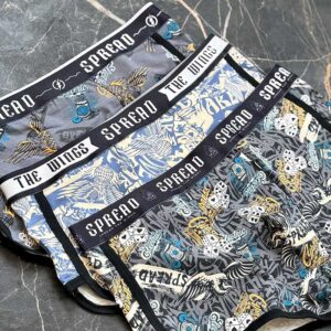 شورت نیمپا نواردار مدل عقاب | پنبه اسپاندکس | سایز بزرگ | کد 080