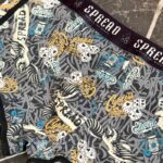 شورت نیم‌پا نوار‌دار مدل عقاب | پنبه اسپاندکس | سایز بزرگ | کد 080