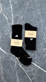 جوراب کف حوله ای گلدوزی لگو adidas برند optimist | کد 5020 - تصویر 4