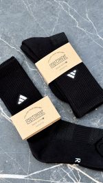 جوراب کف حوله ای گلدوزی لگو adidas برند optimist | کد 5020 - تصویر 5