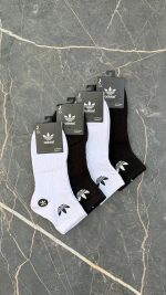 جوراب نیم ساق | گلدوزی برند آدیداس adidas | کد 5102