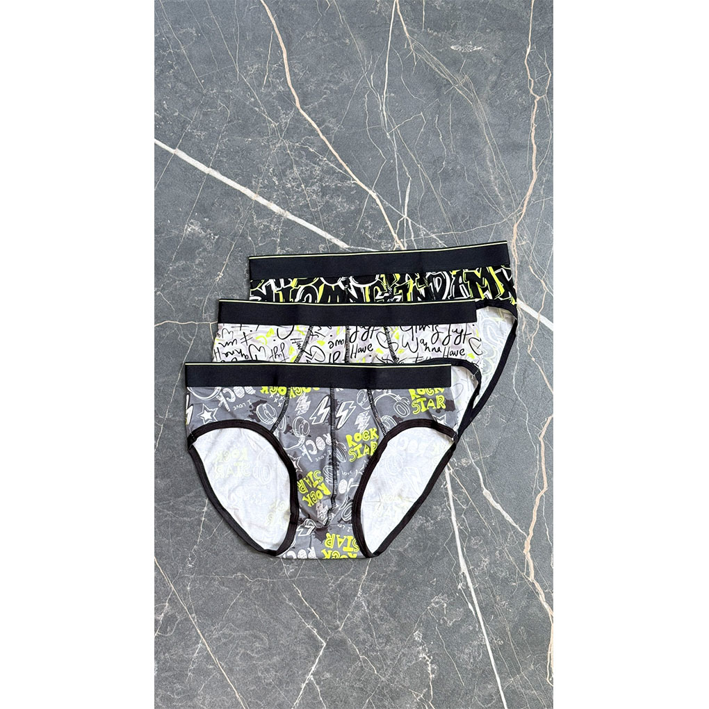 IMG_1928 شورت اسلیپ|پک 3تایی|مدل گرافیتی|کد۱۰۰ - تصویر 1