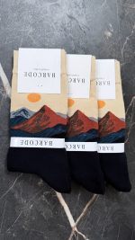 جوراب ساقدار مردانه|طرح Mountain Flight|برند بارکد|کد 5106