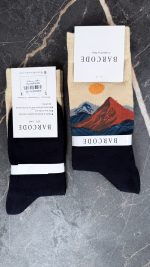 جوراب ساقدار مردانه|طرح Mountain Flight|برند بارکد|کد 5106 - تصویر 3