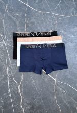 شورت نیم پا مردانه امپوریو آرمانی EMPORIO ARMANI|مدل کلاسیک|پک ۳عدیی|کد۱۳۴ - تصویر 3